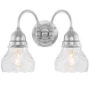 Badrumslampa - Stackelberg nickel, slipat klarglas
