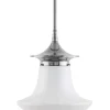 Badrumslampa - Taklampa Dahlbergspendel 100 nickel, klottrattskärm