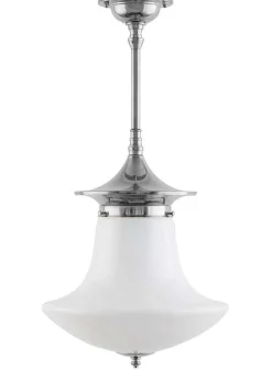 Badrumslampa - Taklampa Dahlbergspendel 100 nickel, klottrattskärm