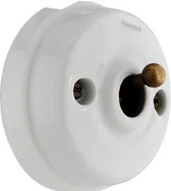 Dimmer - Vitt porslin/antik brons
