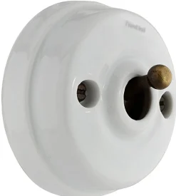Dimmer - Vitt porslin/antik brons