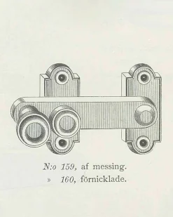Fönsterklinka/ Skåpvred - Næsman N:o 159 nickel