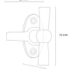 Fönstervred/Skåpvred - Torsgatan mässing