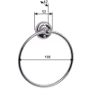 Handduksring - Haga - Krom
