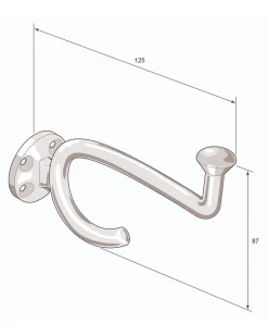 Klädkrok - Fehrlins 3255 mässing