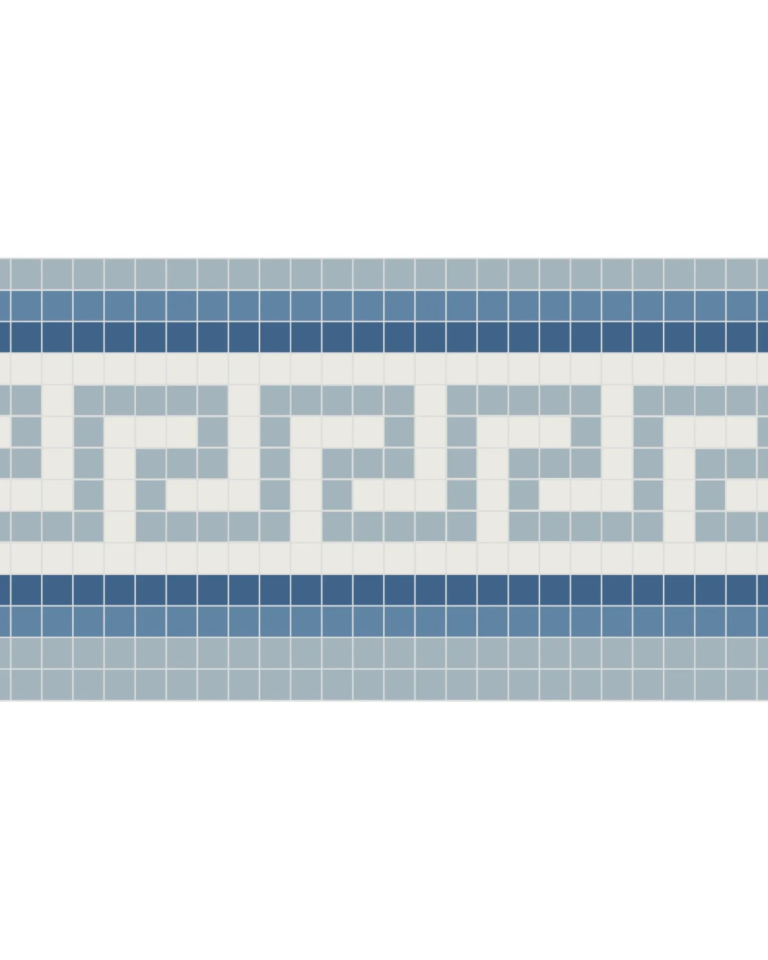 Klinkerfris - Mosaik Regent Blå