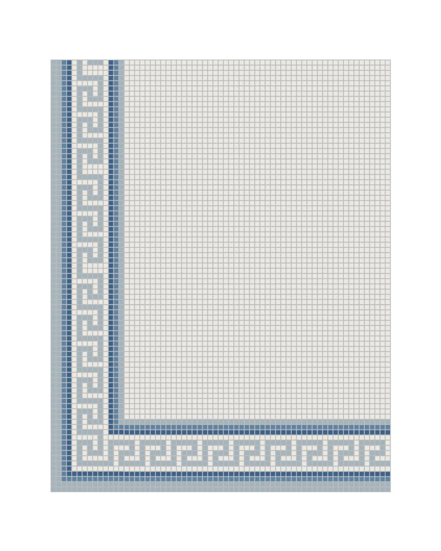 Klinkerfris - Mosaik Regent Blå