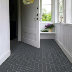 Klinker - Hexagon 10 x 10 cm svart
