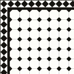 Klinker - Oktagon 10 x 10 cm vit