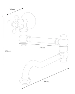 Pot Filler - Yorkshire mässing