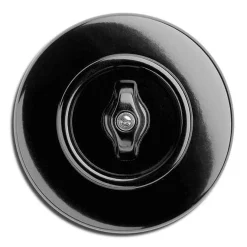 Strömbrytare rund bakelit - Korsströmbrytare (vrid)