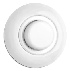 Strömbrytare rund vitt porslin - Dimmer