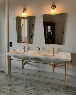 Tvättställ Art Deco - Dubbelt 150 cm