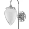 Vägglampa - Blomberg 80 nickel, matt droppe