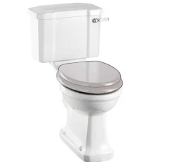 WC Burlington - Sverige-anpassad, P-lås, smal cistern, normal sitthöjd