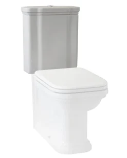 WC-cistern Art Deco - Med spolknapp, krom