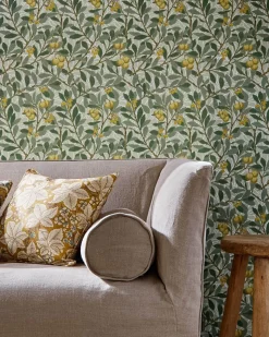 William Morris & Co. Tapet - Arbutus Sage/Lemon