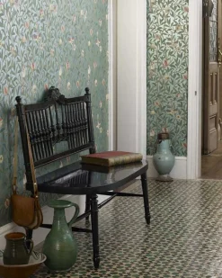 William Morris & Co. Tapet - Bird & Pomegranate Charcoal/Sage